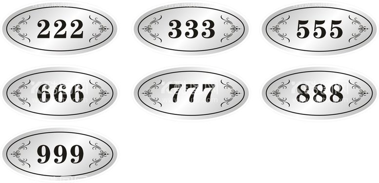 编号：16127211290357269253【酷图网】源文件下载-银色门牌