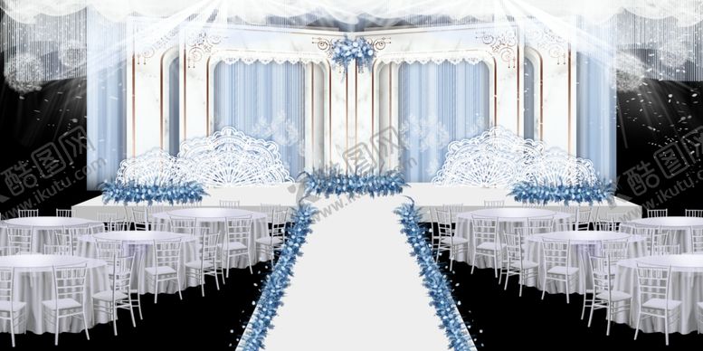 编号：99851209200921036770【酷图网】源文件下载-白色简约婚礼效果图
