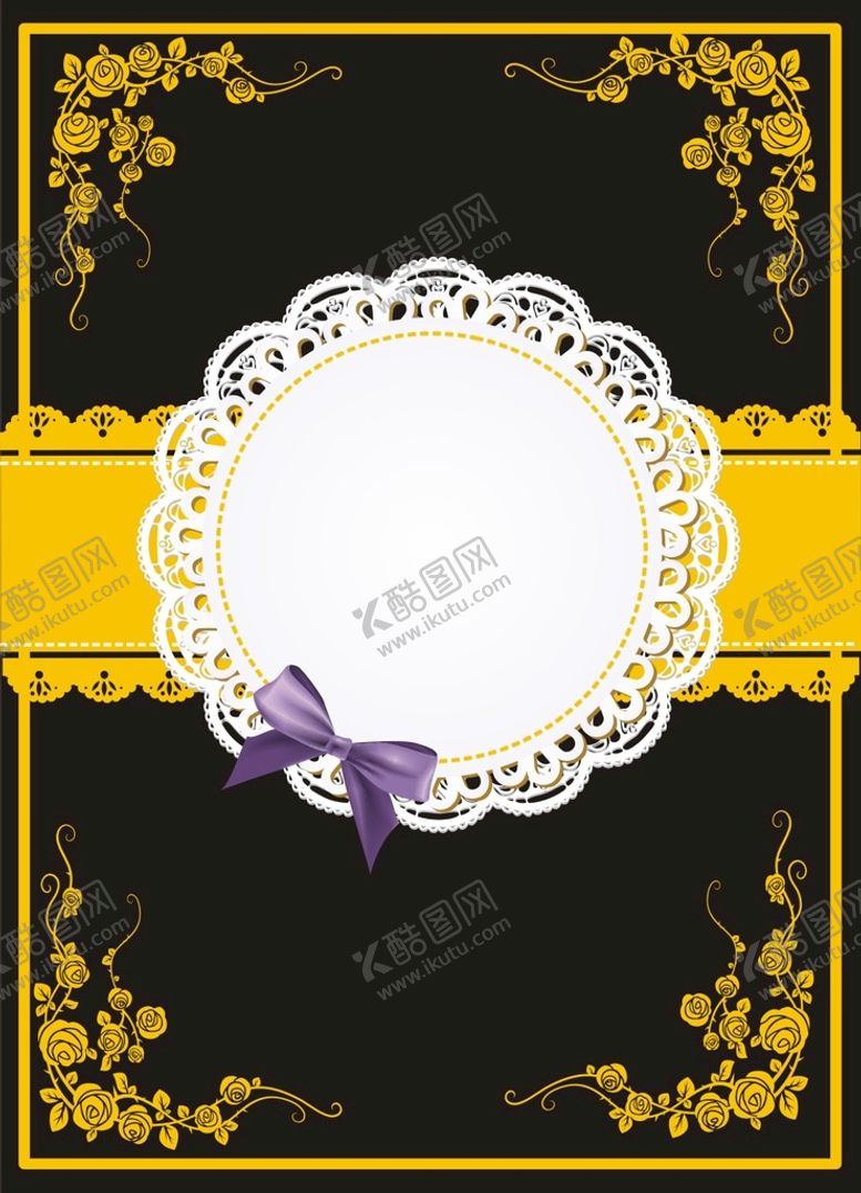 编号：16083701310053383122【酷图网】源文件下载-蕾丝花纹边框