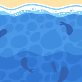 海洋背景卡通底世界宣传画