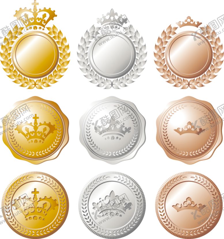 编号：87895510041024587935【酷图网】源文件下载-奖牌素材