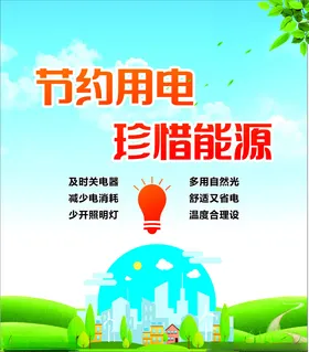 节约用电海报