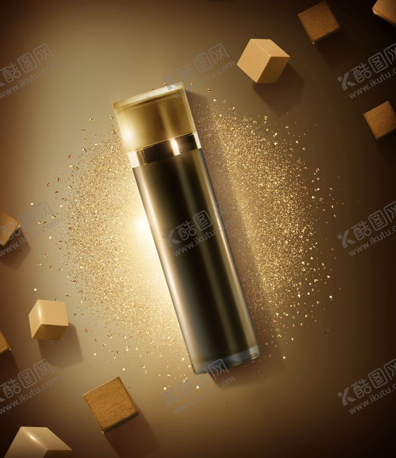 编号：73181410220912346272【酷图网】源文件下载-大气奢华化妆品展示效果图