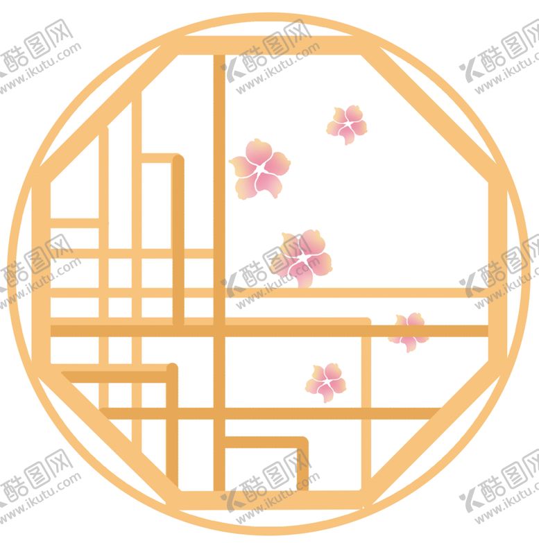 古风边框窗格寿字中式花纹福字