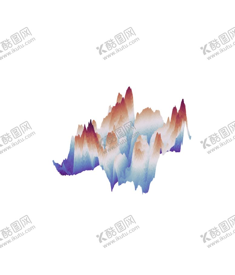 编号：13843304261651404630【酷图网】源文件下载-抽象山峰