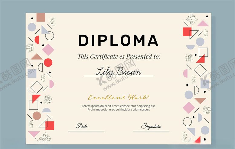 编号：75783406281905154099【酷图网】源文件下载-证书