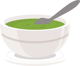 抹茶甜点相关卡通绿色