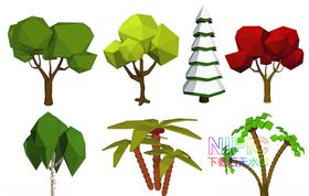 lowpoly小树
