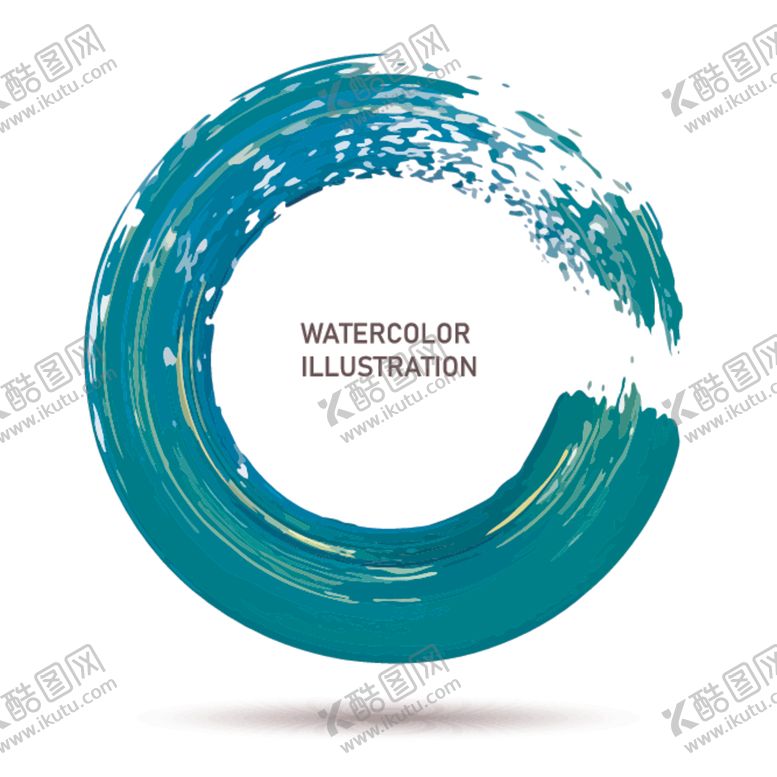 编号：97426810111632007638【酷图网】源文件下载-笔触水墨圈