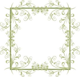 边框相框矢量花欧式欧式花