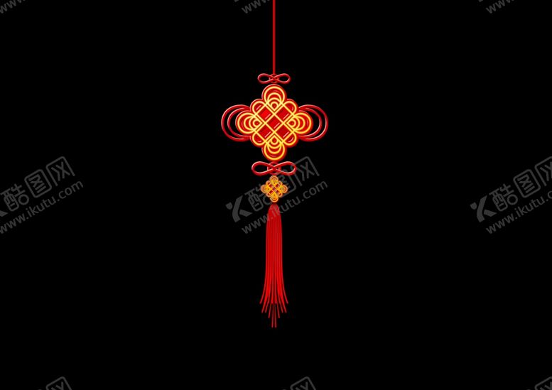 编号：89186607030030249863【酷图网】源文件下载-古风中国结装饰配饰素材