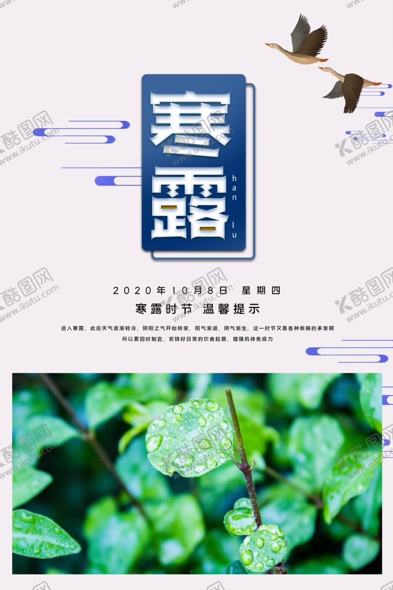 编号：49839402070110133471【酷图网】源文件下载-寒露海报