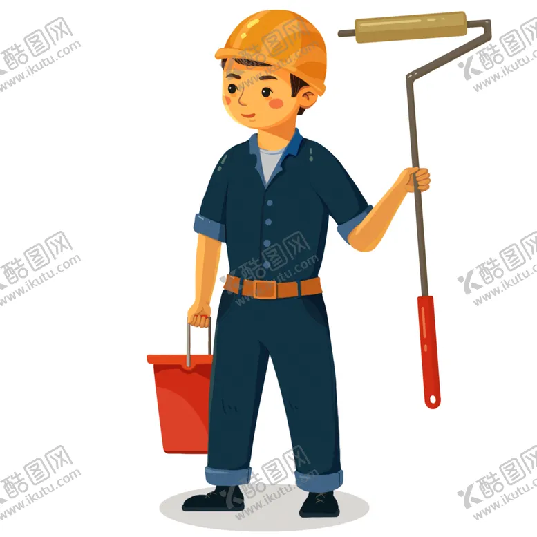 编号：23080202131101005418【酷图网】源文件下载-建筑工人插画