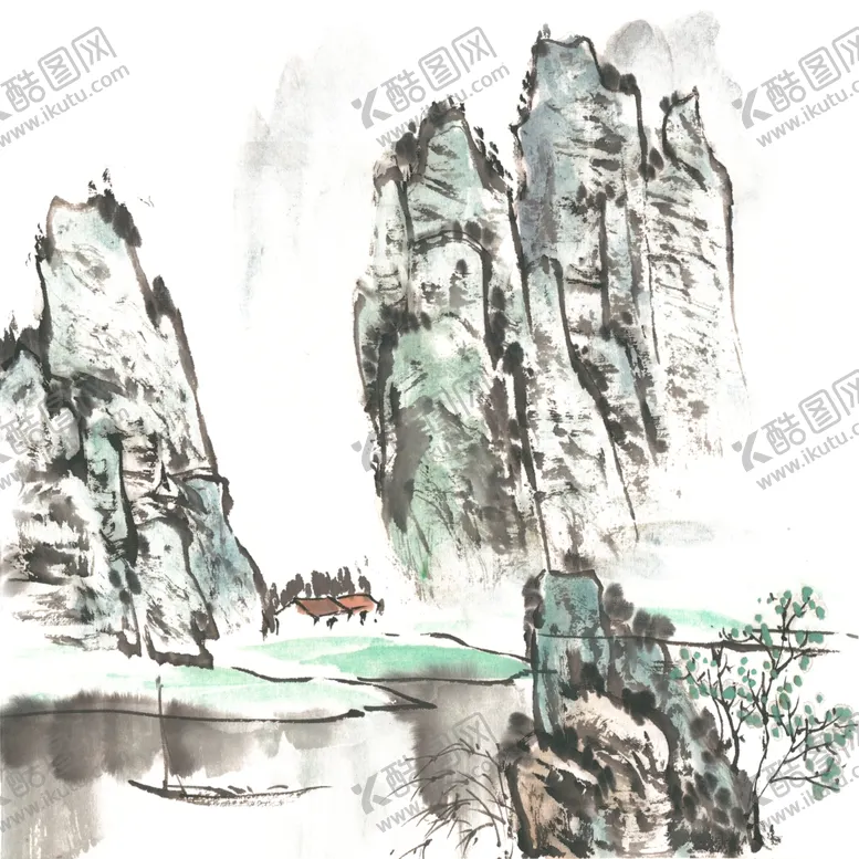 编号：64689506270833352755【酷图网】源文件下载-山水画