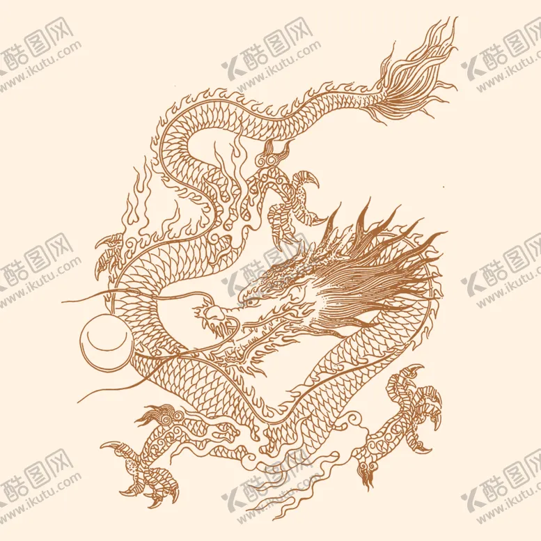 编号：60337612071843422384【酷图网】源文件下载-中国龙新年版画