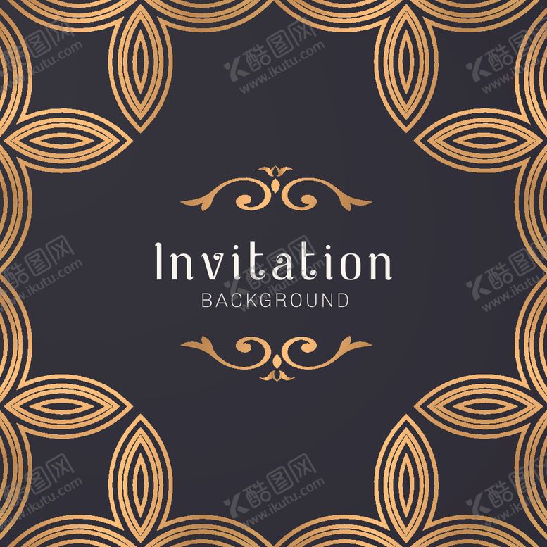 编号：26546309280844363668【酷图网】源文件下载-金色花纹