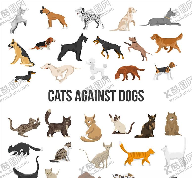 编号：90349210060656502687【酷图网】源文件下载-矢量动物元素