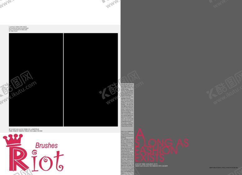 编号：69055209272222507304【酷图网】源文件下载-欧美时尚杂志风格相册PSD模板