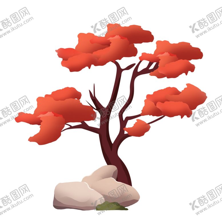 编号：34446402030434016792【酷图网】源文件下载-松树插画