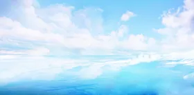 天空云彩黄昏霞光