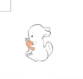 兔子卡通手绘小