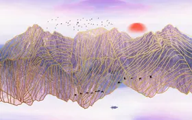 山水画墨禅意装饰意境