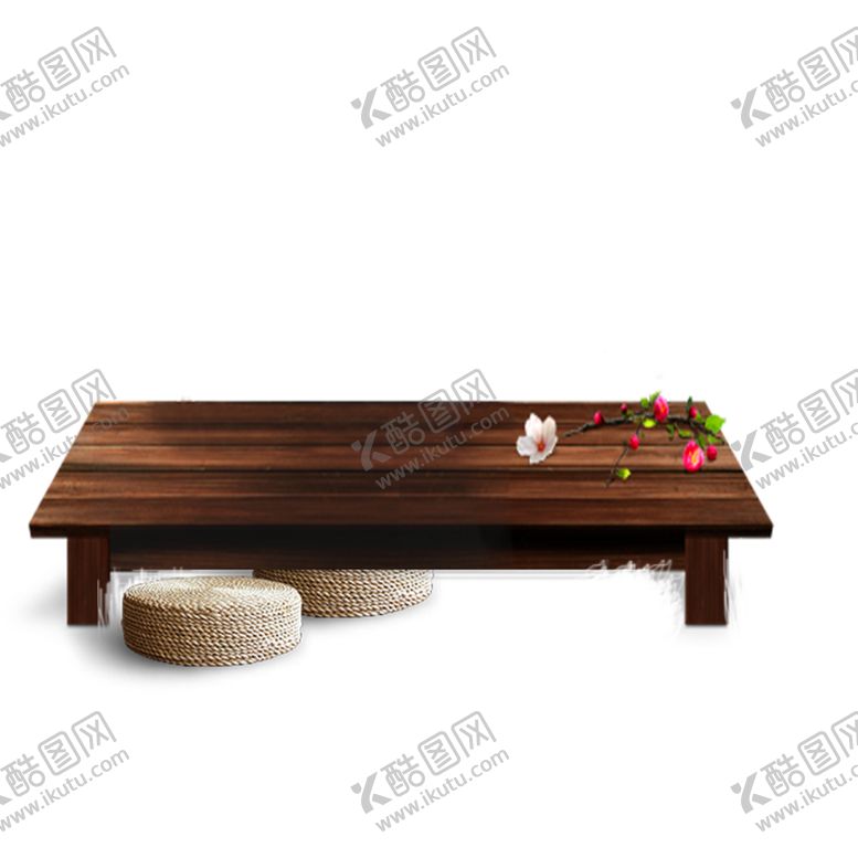 编号：28949709251811286433【酷图网】源文件下载-桌子古风桌子蒲团