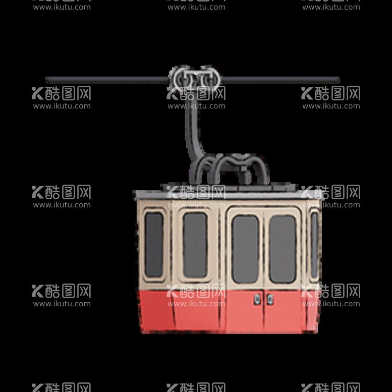 编号：91234810261535492451【酷图网】源文件下载-缆车3d卡通可爱旅行