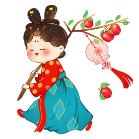 卡通大平安颂图案