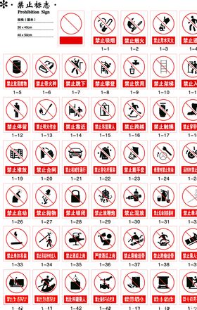 禁止标志ai