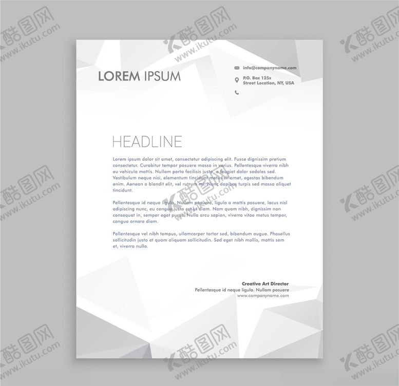 编号：77593909292321107454【酷图网】源文件下载-制度牌商务信纸宣传单