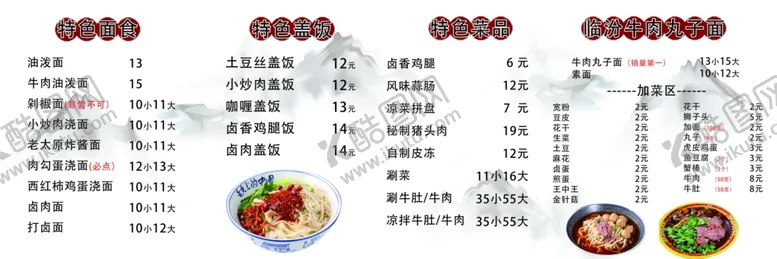 编号：16627502221544338778【酷图网】源文件下载-复古菜单