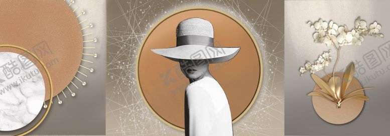编号：61374711242309206091【酷图网】源文件下载-时尚帽子与装饰摆件展示