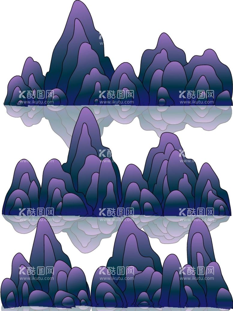 编号：54306412040900499368【酷图网】源文件下载-山矢量图