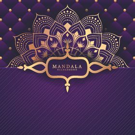 金色曼陀罗图案