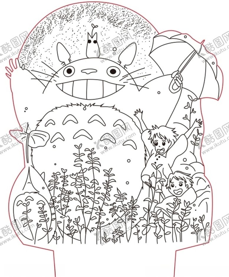 编号：59233910290252509039【酷图网】源文件下载-龙猫plt