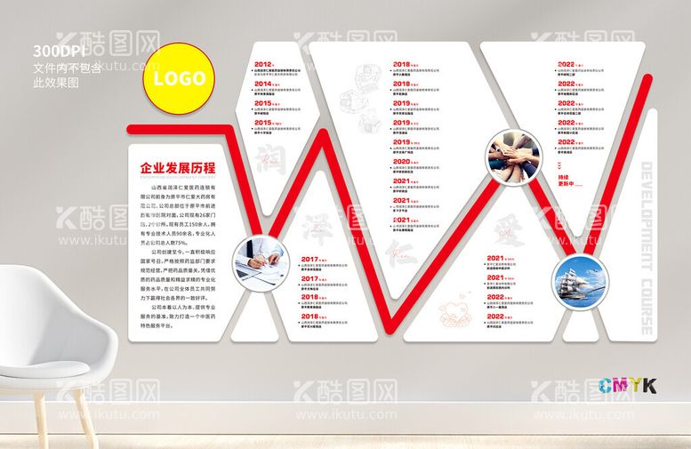 编号：73704411281513131670【酷图网】源文件下载-公司发展历程文化墙