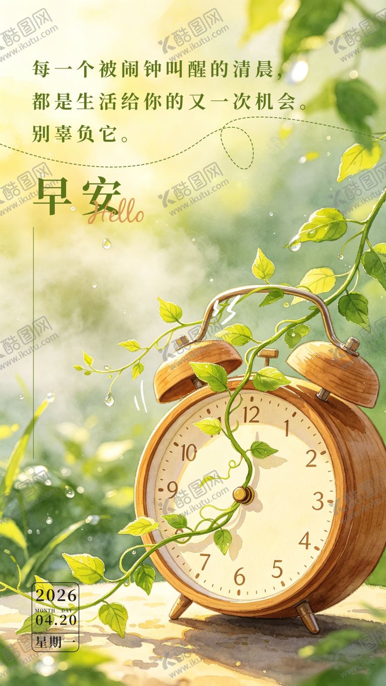 编号：34060904271707025249【酷图网】源文件下载-早安海报