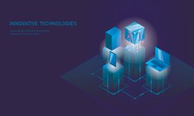 科技感信息技术图案