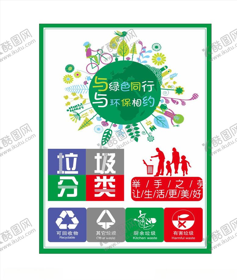 编号：58443009252321043778【酷图网】源文件下载-垃圾分类