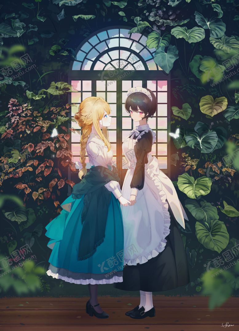 编号：23804009230505486787【酷图网】源文件下载-彩色动漫人物插画背景