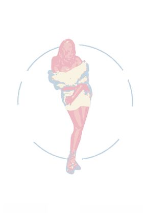女装人物印花
