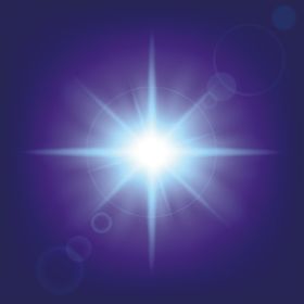 光晕束星矢量图星素材灯效