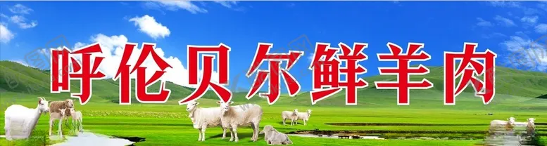 编号：84304602061319512873【酷图网】源文件下载-草原羊肉海报