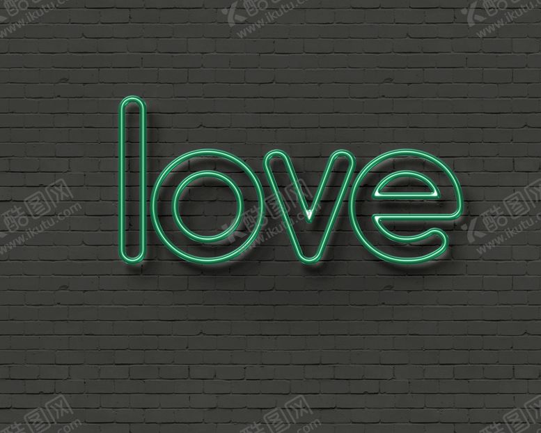 编号：10842909171329149235【酷图网】源文件下载-霓虹灯字体 发光特效 样机可改