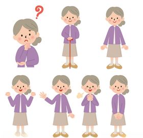 老人表情