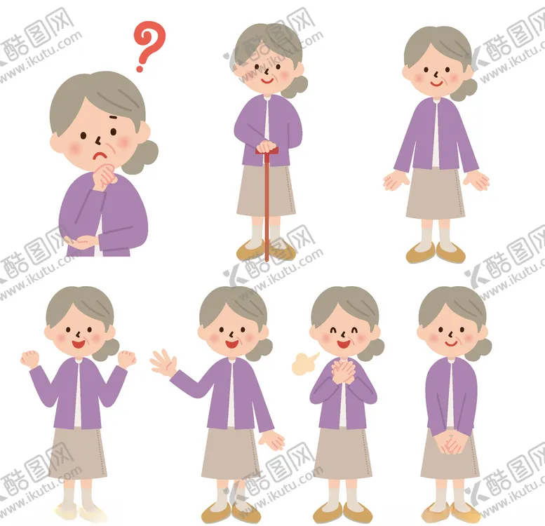 编号：32522106261806522090【酷图网】源文件下载-老人表情