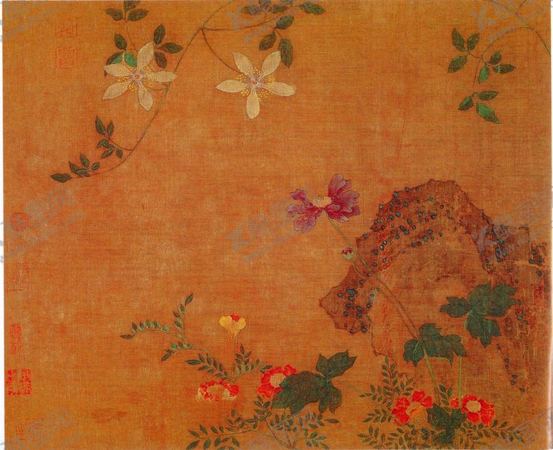 编号：83495609190201248573【酷图网】源文件下载-黄居寀花卉写生绘画