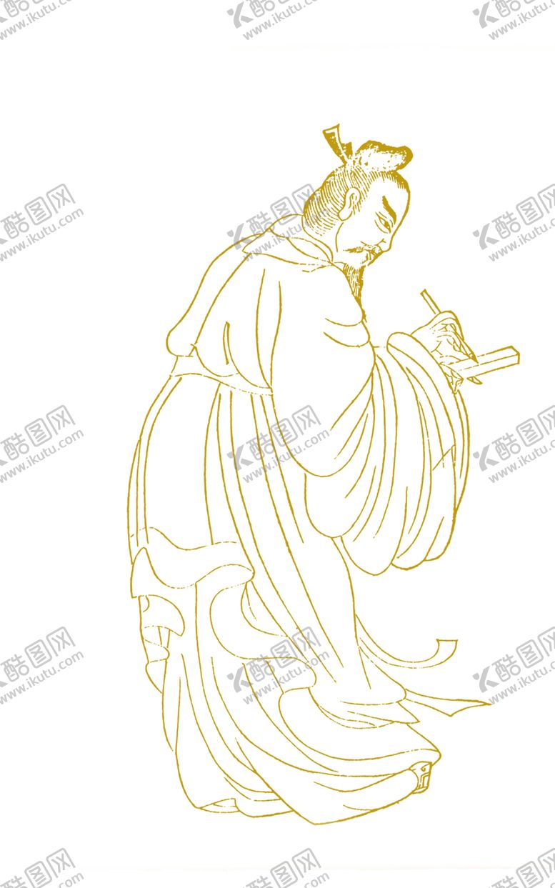 编号：50774610061902082322【酷图网】源文件下载-国学人物插画