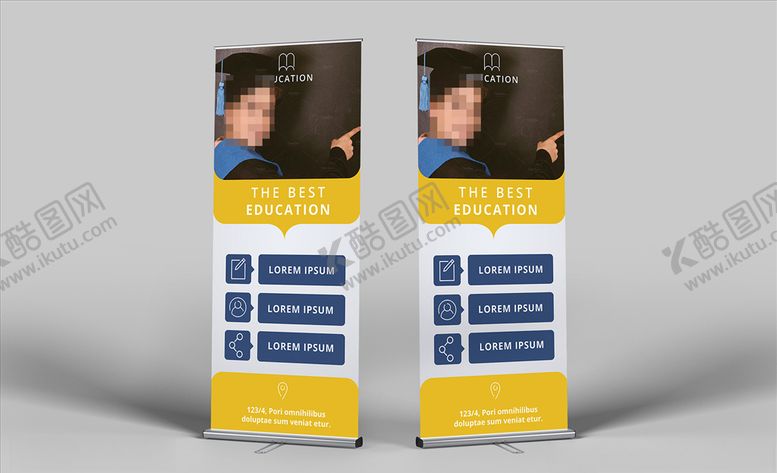 编号：16783010281501584731【酷图网】源文件下载-教育类易拉宝海报素材